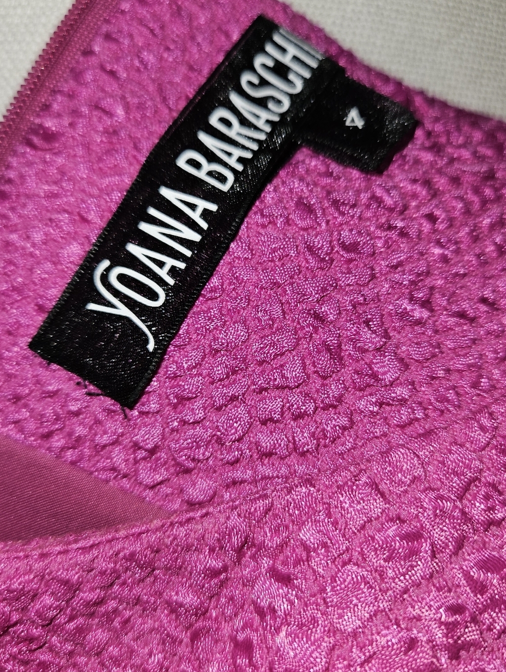 Yoana Baraschi Pink Cap Sleeve Dress Size 4